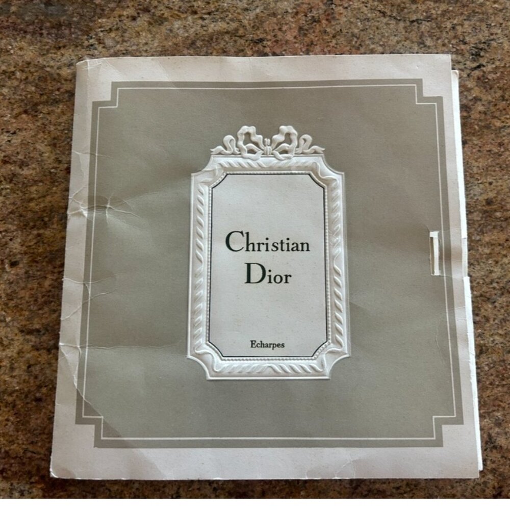 Two New Vintage Christian Dior Silk Scarves with Packaging Hand Rolled Edges - Picture 15 of 16